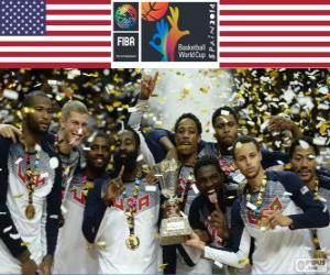 Puzzle Ηνωμένες Πολιτείες Αμερικής, παγκόσμιο πρωτάθλημα καλαθοσφαίρισης πρωταθλητής του 2014